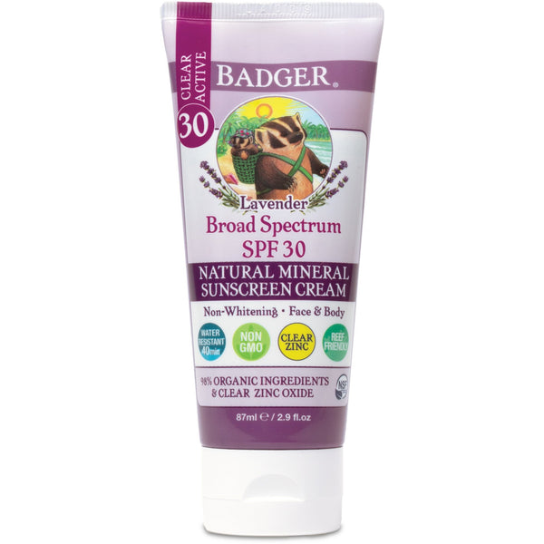 Badger Sunscreen Active SPF 30 Lavender 87ml