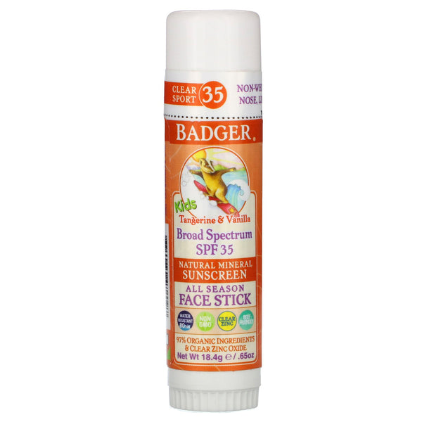 Badger Sunscreen Face Stick Kids Sport SPF 35 18.4g