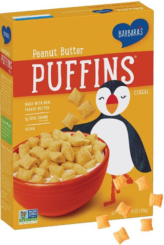 Barbara's Bakery Peanut Butter Puffins Cereal 312g
