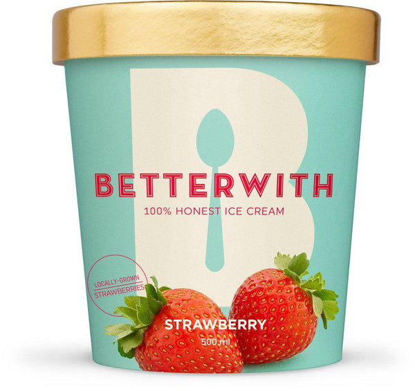 Betterwith Ice Cream Strawberry Ice Cream 473ml