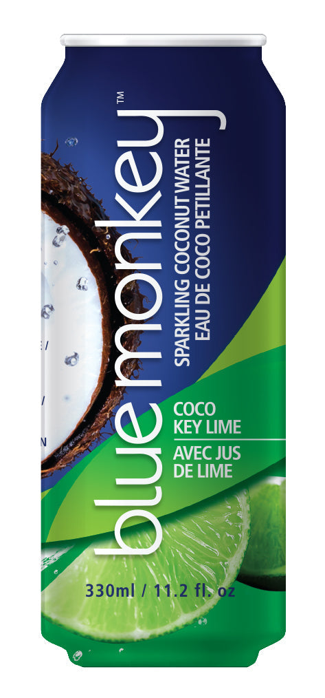 Blue Monkey Sparkling Coconut Lime Water 330ml