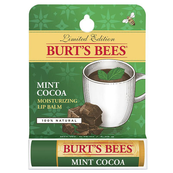 Burt's Bees Mint Cocoa Lip Balm Blister Box 4.25g