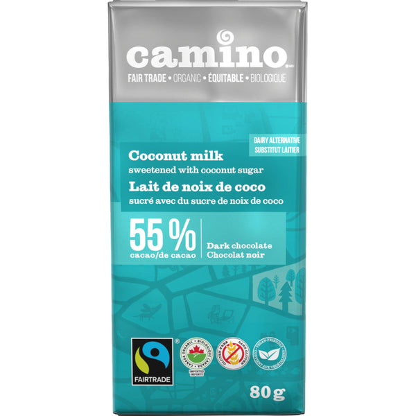 Camino Coconut Milk Chocolate Organic Bar 80g