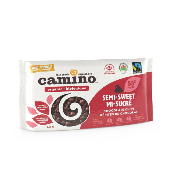 Cuisine Camino Semi Sweet 55% Chocolate Chips Organic 225g
