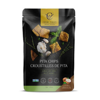 Cedar Valley Garlic & Herb Pita Chips 180g