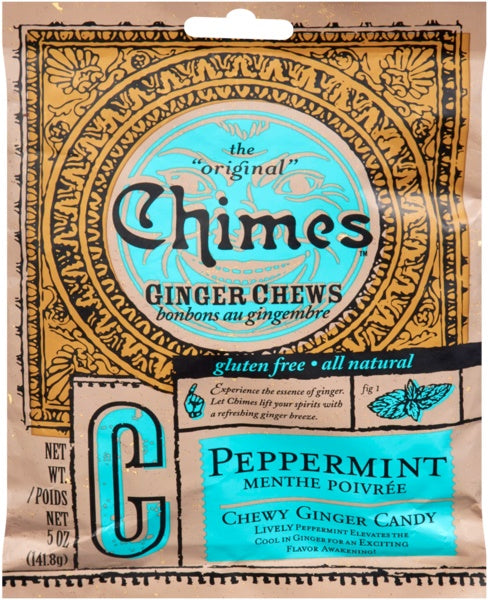 Chimes Peppermint Ginger Chews 142g