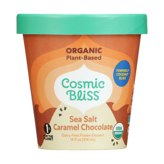 Cosmic Bliss Sea Salt Caramel & Chocolate Organic Frozen Dessert 473ml