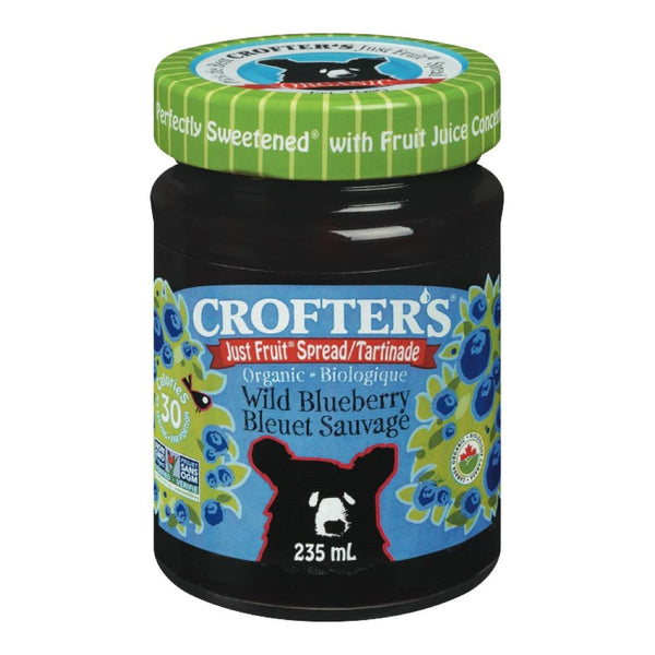 Crofters Wild Blueberry Just Fruit Spread 235ml