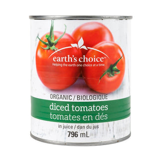 Earth's Choice Full Case  Tomatoes Diced Organic 12x796ml