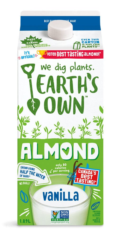Earth's Own Vanilla Fresh Almond Beverage 1.89L
