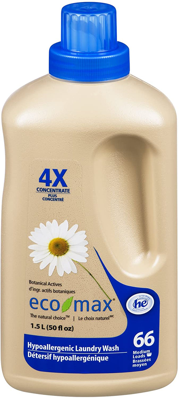 EcoMax Hypoallergenic 4x Concentrated Laundry Wash 1.5L