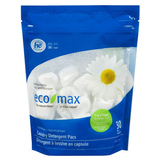 EcoMax Hypoallergenic Laundry Pacs 30x18g