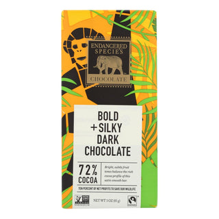 Endangered Species Chimp  Dark Chocolate Bar 85g