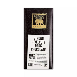 Endangered Species Extreme Dark 88% Choc Bar 85g