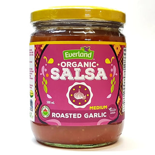 Everland Roasted Garlic Salsa Organic 500ml