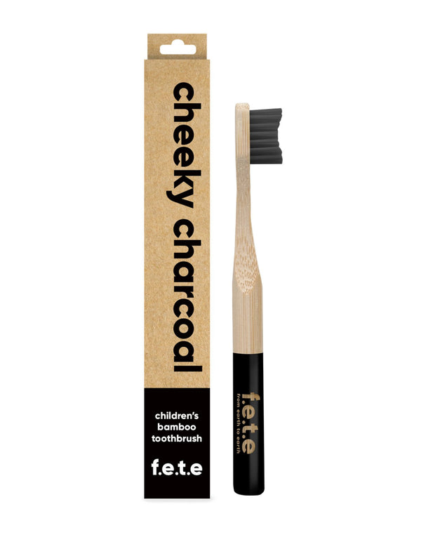 f.e.t.e Child Bamboo Toothbrush Charcoal