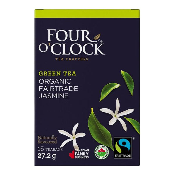 Four O'Clock Tea Jasmine Green Tea Organic 16 teabags