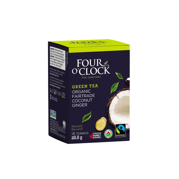 Four O'Clock Tea Coconut Ginger Organic 16 teabags