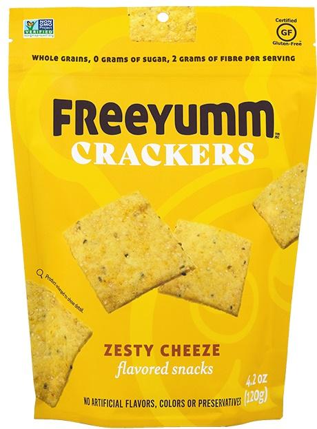 Free Yumm Zesty Cheese Gluten Free Crackers 120g