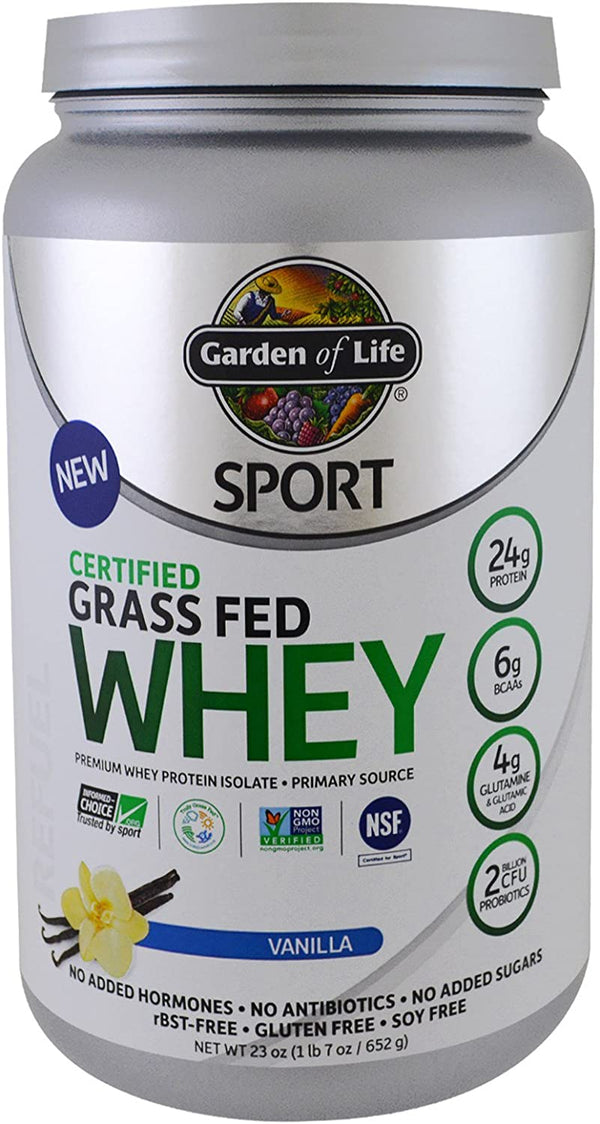 Garden of Life Whey Protein Vanilla Grass Fed 640g