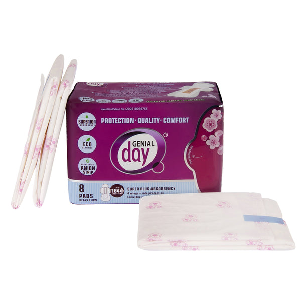 Genial Day Pads Heavy Flow 8ct