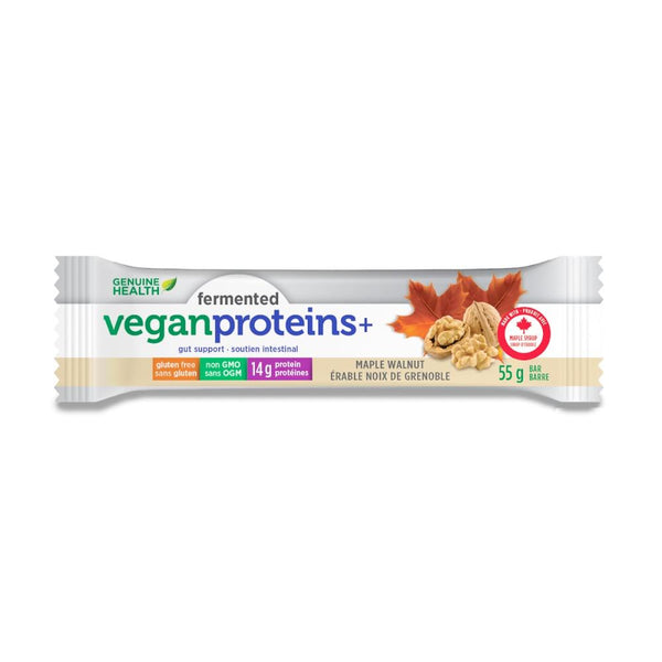 Genuine Health Vegan Proteins+ Bar Maple Walnut (55g/12x55g)