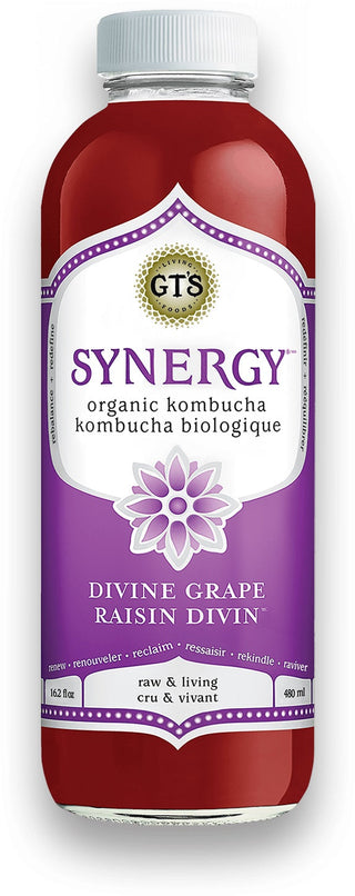 GT's Living Foods Divine Grape Organic Raw Kombucha 480ml