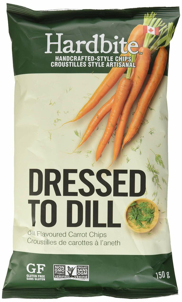 Hardbite Carrot Dill Chips Veg 150g