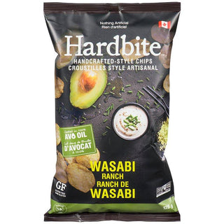 Hardbite Wasabi Ranch Avocado Oil Hardbite Kettle Chips 128g