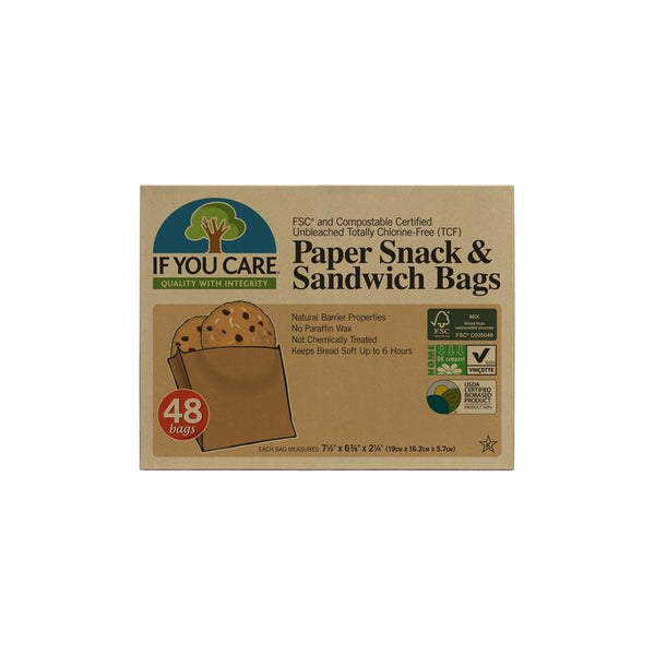 If You Care Unbleached Sandwich bags 48ct