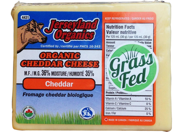 Jerseyland Organics Organic Medium Cheddar ~300g
