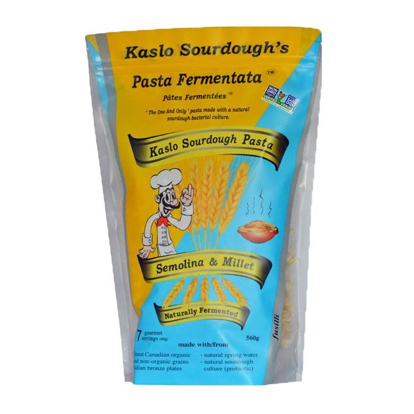 Kaslo Sourdough Semolina & Millet Fusilli Sourdough Pasta 454g
