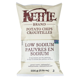 Kettle Low Sodium Potato Chips 198g