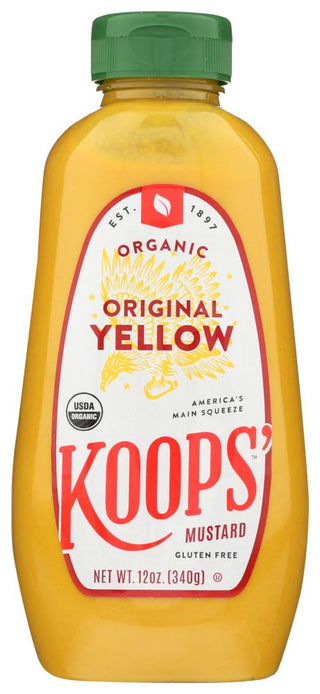 Koops Organic Yellow Mustard 325ml
