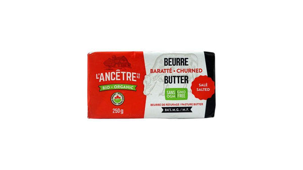 L'Ancetre Salted Organic Butter 84% 250g