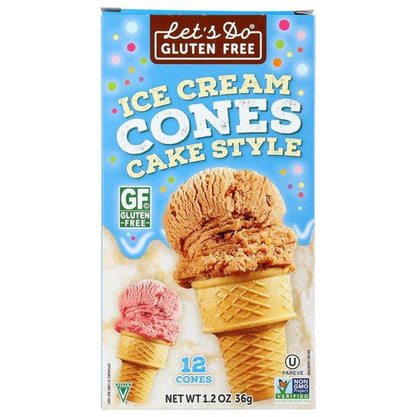 Let's Do Organic GF Ice Cream Cones 36g