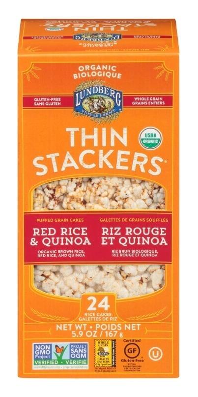 Lundberg Red Quinoa Thin Stackers 167g