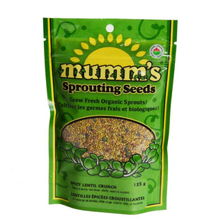 Mumm's Sprouting Seeds Spicy Lentil Crunch Organic 125g