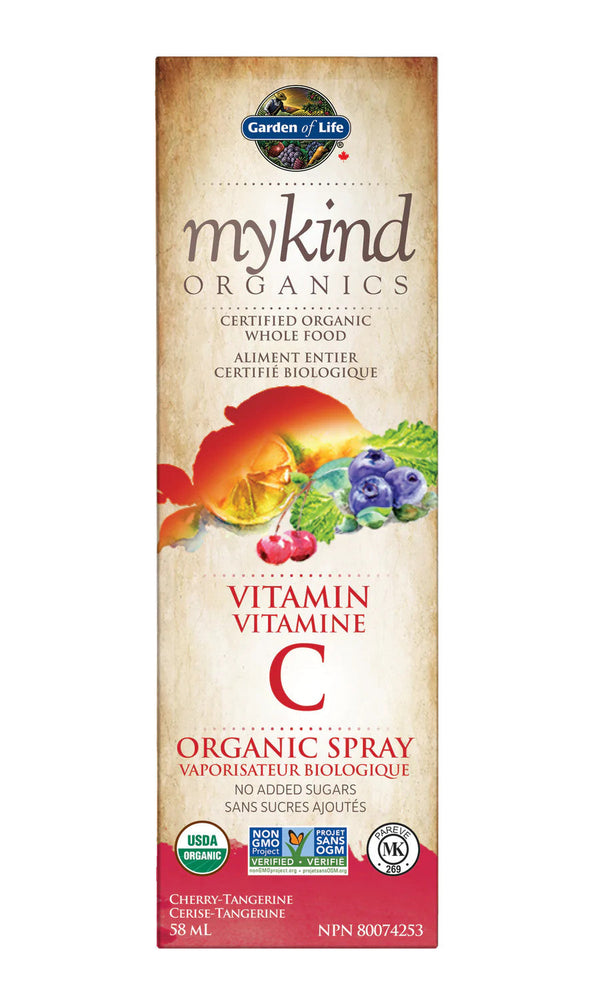 myKind Organics Organic Vitamin C Spray Cherry 58ml