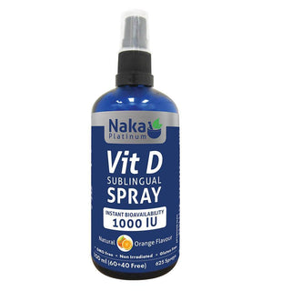 Naka Platinum Vitamin D3 Spray 1000IU 100ml