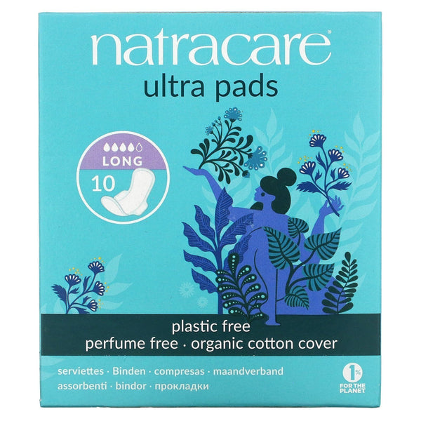 Natracare Pads Ultra Long Wings 10c