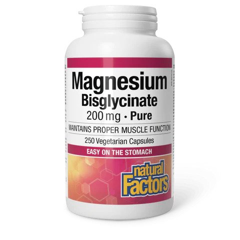 Natural Factors Magnesium Bisglycinate 200mg 250c
