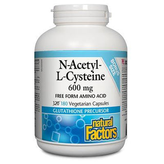 Natural Factors N Acetyl L Cysteine 600mg BONUS 180c