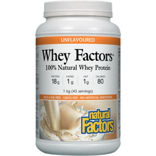 Natural Factors Whey Protein Unflavoured 1kg