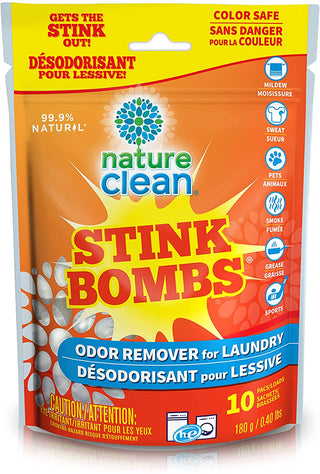 Nature Clean Stink Bomb Odor Remover Laundry Tabs 180g