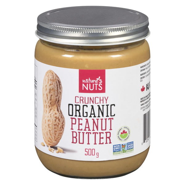 Natures Nut Peanut Butter Crunchy Organic 500g