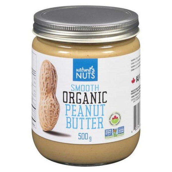 Natures Nut Peanut Butter Smooth Organic 500g
