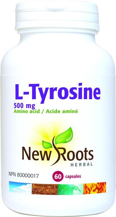 New Roots Herbal L Tyrosine 500mg 60c