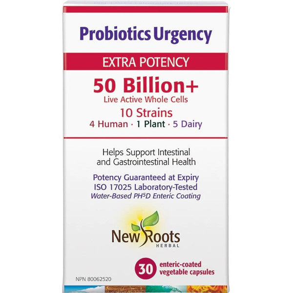 New Roots Herbal Probiotic Urgency 50 Billion 30c