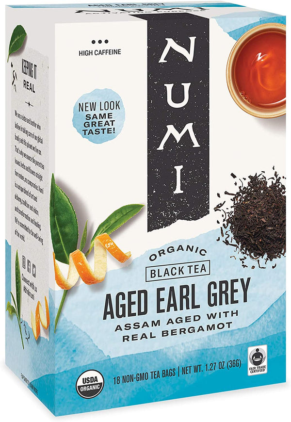 Numi Aged Earl Grey Tea Organic 18 teabags